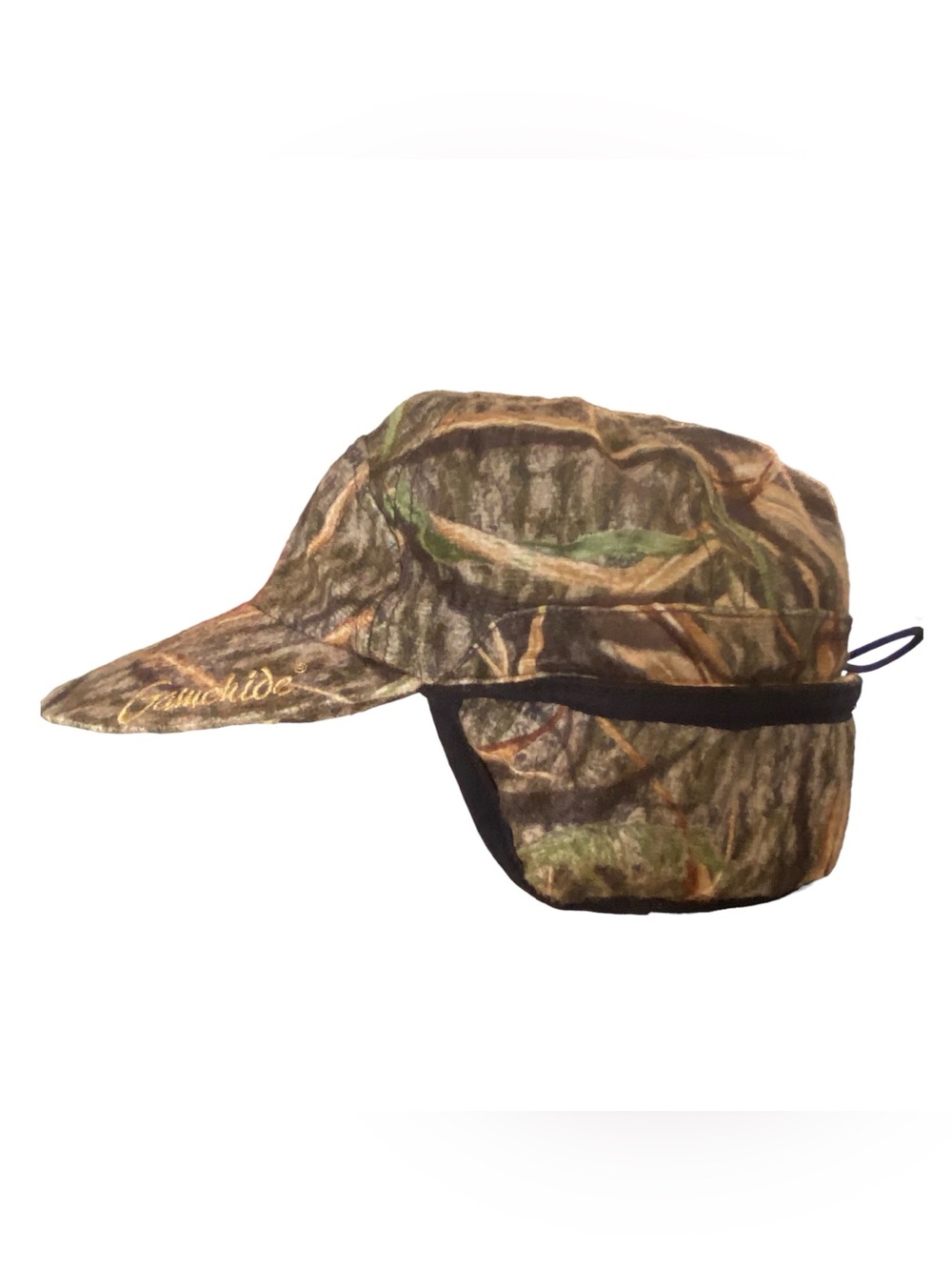 Gamehide Mossy Oaky Camo Ear Flap Cap Fleece Material L Insulated Hunting Hat